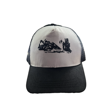 DEADFACES PREMIUM TRUCKER HAT [BLACK]