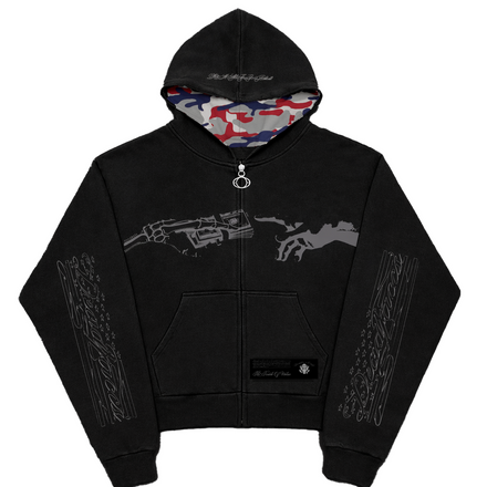 "TOUCH OF VALUE" ZIP-UP JACKET [BLACK]